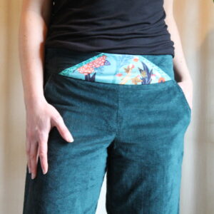 Pantalon Flamme - Velours Emeraude