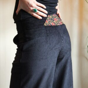 Pantalon velours Noir