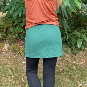 Jupette vert forêt - coton bio