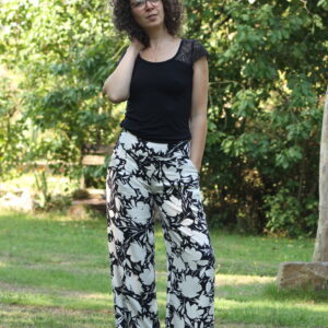 Pantalon Gracia - Noir et blanc