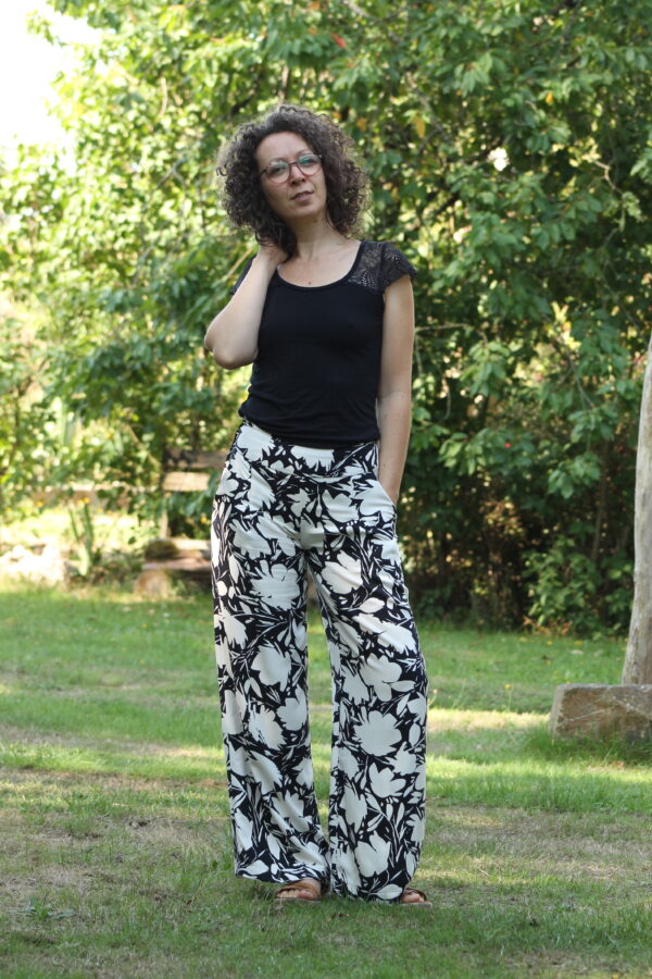 Pantalon Gracia - Noir et blanc