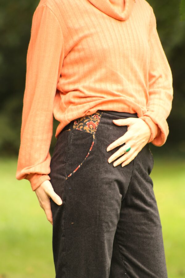 Pantalon Dune - Velours Noir