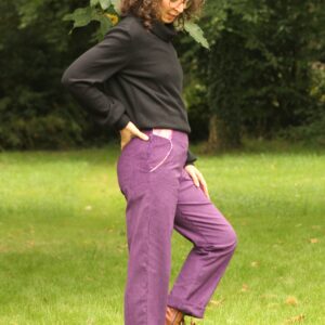 Pantalon Dune - Velours Violet