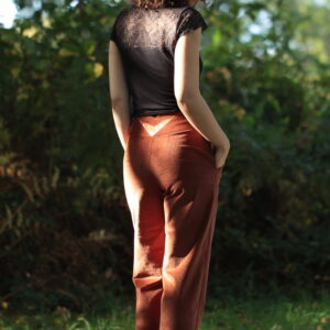 Pantalon Dune - Velours Terre de sienne