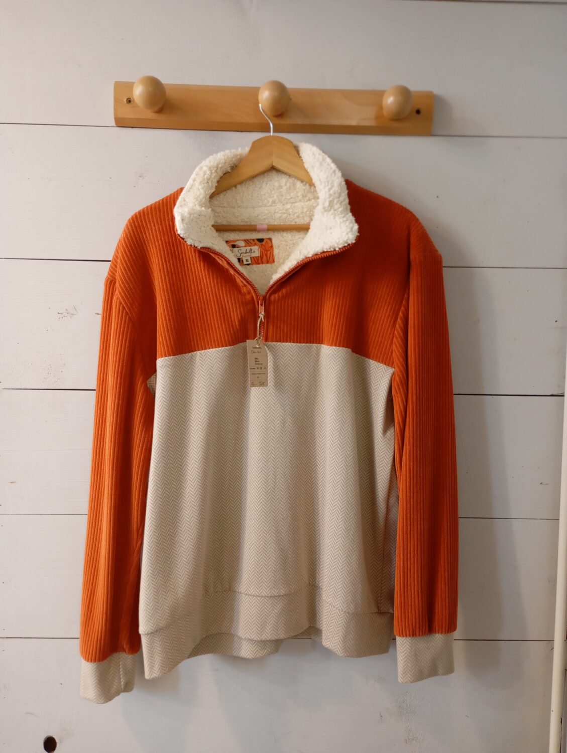 Sweat Mixte Brume - Duo cuivre/greige