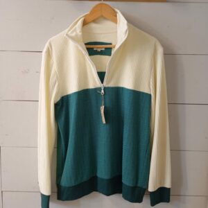 Sweat Mixte Brume - Duo Vanille/Emeraude