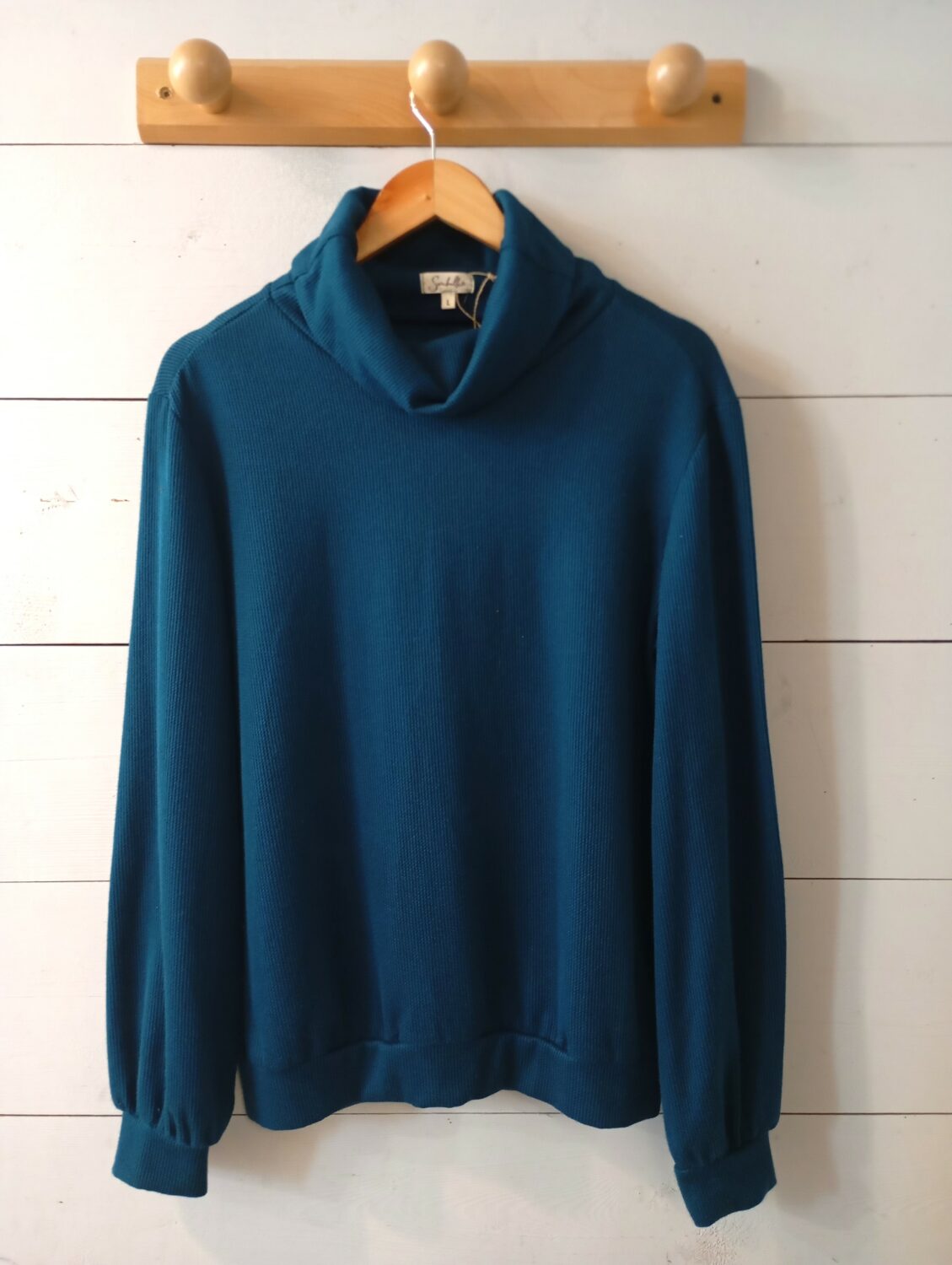 Pull Rivage - Bleu pétrole