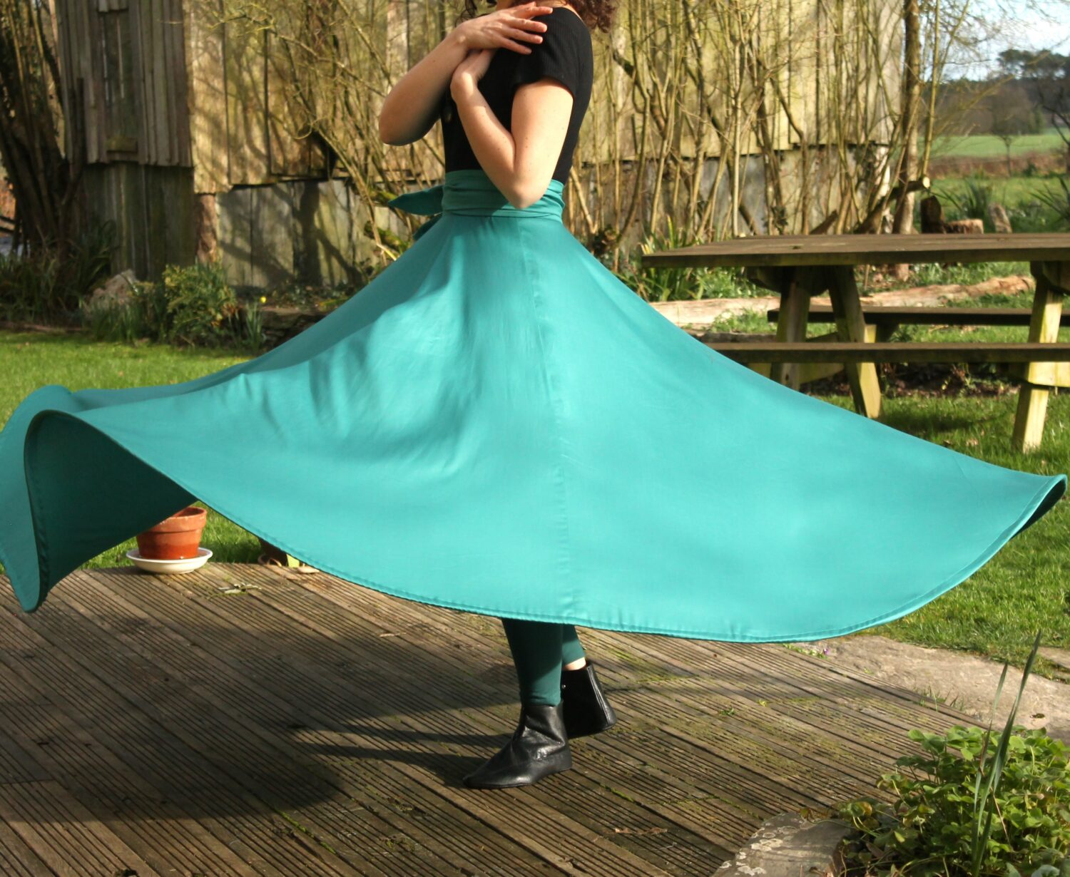 Jupe de tournoiement - Satin de coton